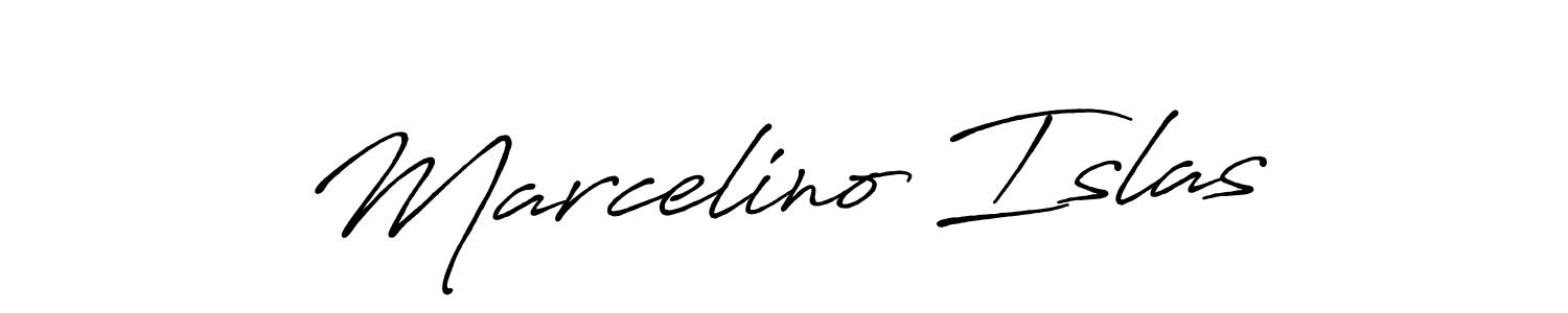 Use a signature maker to create a handwritten signature online. With this signature software, you can design (Antro_Vectra_Bolder) your own signature for name Marcelino Islas. Marcelino Islas signature style 7 images and pictures png