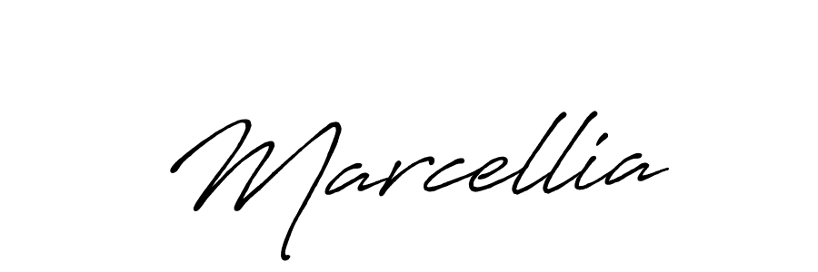 How to make Marcellia name signature. Use Antro_Vectra_Bolder style for creating short signs online. This is the latest handwritten sign. Marcellia signature style 7 images and pictures png