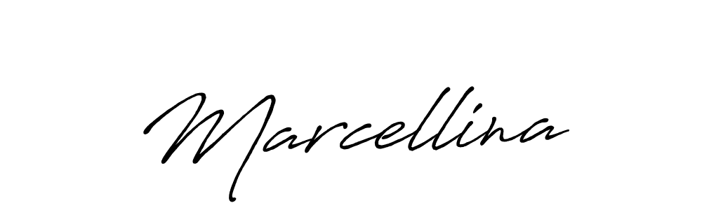 Marcellina stylish signature style. Best Handwritten Sign (Antro_Vectra_Bolder) for my name. Handwritten Signature Collection Ideas for my name Marcellina. Marcellina signature style 7 images and pictures png