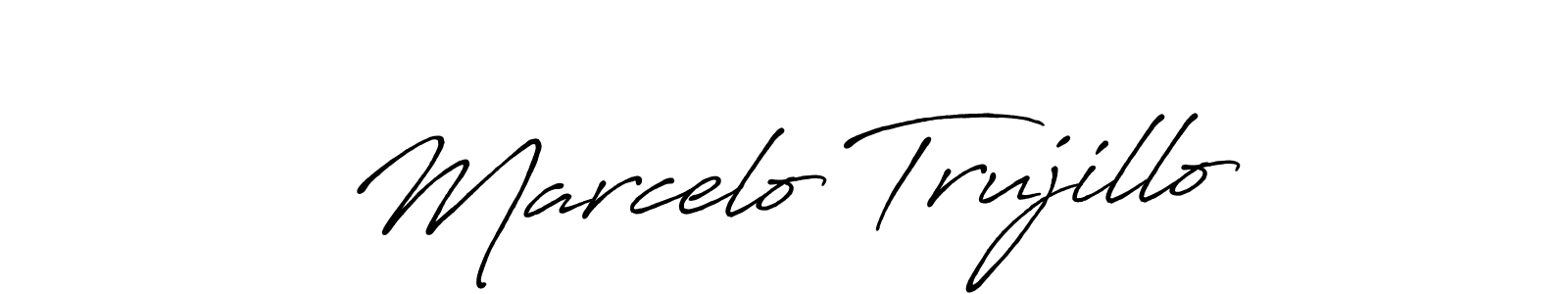 Also You can easily find your signature by using the search form. We will create Marcelo Trujillo name handwritten signature images for you free of cost using Antro_Vectra_Bolder sign style. Marcelo Trujillo signature style 7 images and pictures png