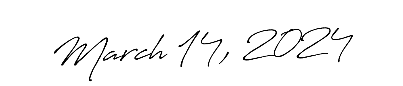 It looks lik you need a new signature style for name March 14, 2024. Design unique handwritten (Antro_Vectra_Bolder) signature with our free signature maker in just a few clicks. March 14, 2024 signature style 7 images and pictures png