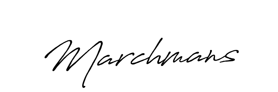 Make a beautiful signature design for name Marchmans. With this signature (Antro_Vectra_Bolder) style, you can create a handwritten signature for free. Marchmans signature style 7 images and pictures png