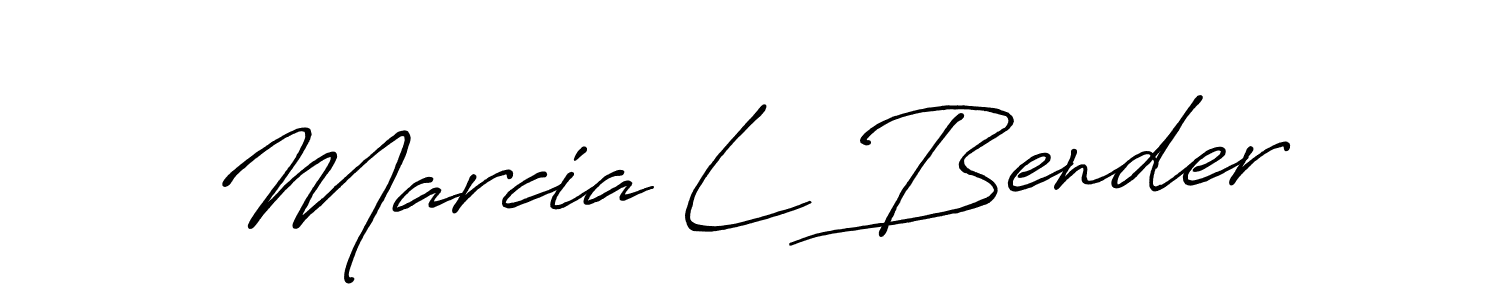 It looks lik you need a new signature style for name Marcia L Bender. Design unique handwritten (Antro_Vectra_Bolder) signature with our free signature maker in just a few clicks. Marcia L Bender signature style 7 images and pictures png