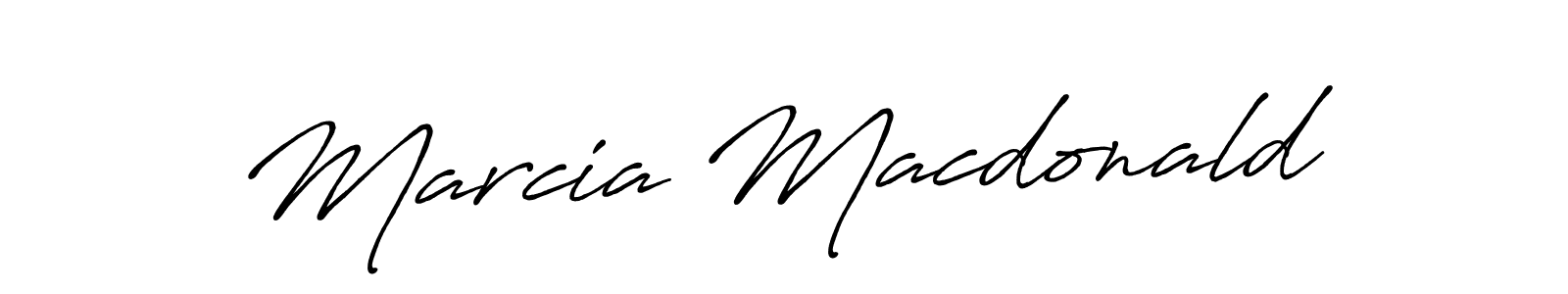 Antro_Vectra_Bolder is a professional signature style that is perfect for those who want to add a touch of class to their signature. It is also a great choice for those who want to make their signature more unique. Get Marcia Macdonald name to fancy signature for free. Marcia Macdonald signature style 7 images and pictures png