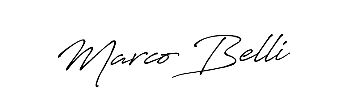 Make a beautiful signature design for name Marco Belli. With this signature (Antro_Vectra_Bolder) style, you can create a handwritten signature for free. Marco Belli signature style 7 images and pictures png