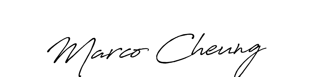 Make a short Marco Cheung signature style. Manage your documents anywhere anytime using Antro_Vectra_Bolder. Create and add eSignatures, submit forms, share and send files easily. Marco Cheung signature style 7 images and pictures png