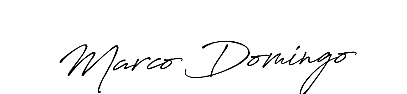 Use a signature maker to create a handwritten signature online. With this signature software, you can design (Antro_Vectra_Bolder) your own signature for name Marco Domingo. Marco Domingo signature style 7 images and pictures png