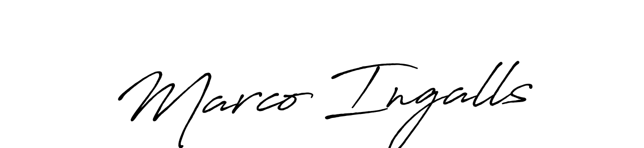 You can use this online signature creator to create a handwritten signature for the name Marco Ingalls. This is the best online autograph maker. Marco Ingalls signature style 7 images and pictures png