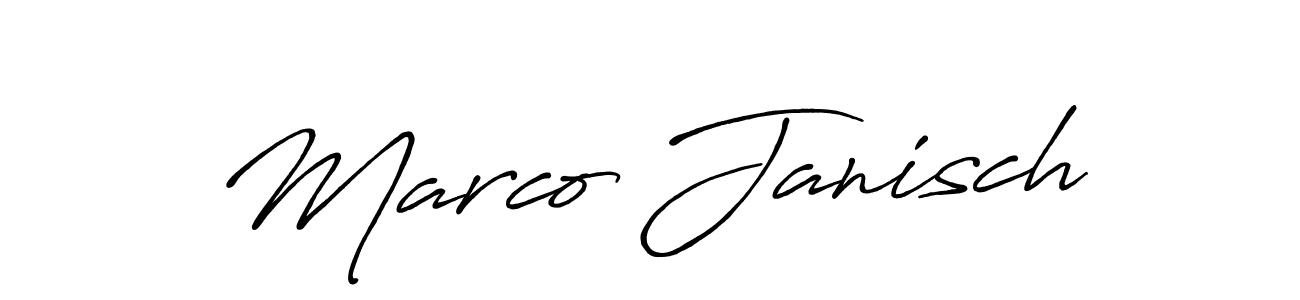 Use a signature maker to create a handwritten signature online. With this signature software, you can design (Antro_Vectra_Bolder) your own signature for name Marco Janisch. Marco Janisch signature style 7 images and pictures png