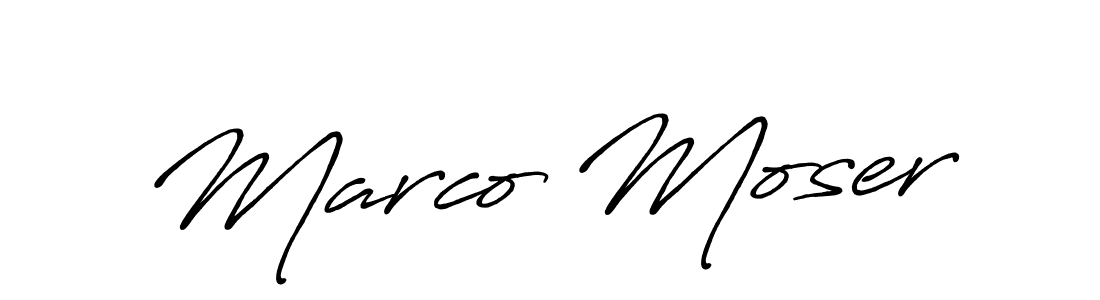 Also You can easily find your signature by using the search form. We will create Marco Moser name handwritten signature images for you free of cost using Antro_Vectra_Bolder sign style. Marco Moser signature style 7 images and pictures png