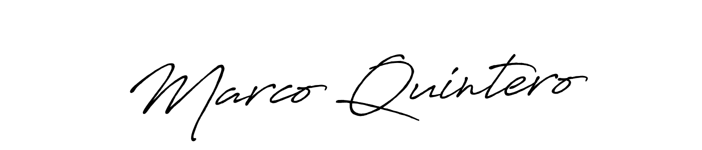 Make a short Marco Quintero signature style. Manage your documents anywhere anytime using Antro_Vectra_Bolder. Create and add eSignatures, submit forms, share and send files easily. Marco Quintero signature style 7 images and pictures png