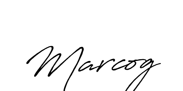 Design your own signature with our free online signature maker. With this signature software, you can create a handwritten (Antro_Vectra_Bolder) signature for name Marcog. Marcog signature style 7 images and pictures png