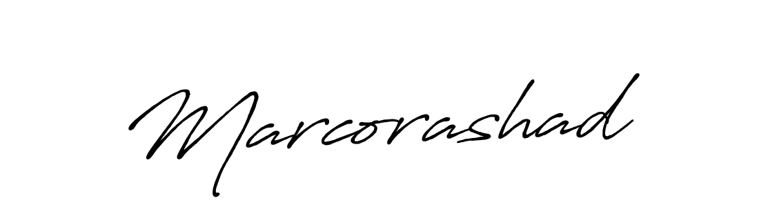 Create a beautiful signature design for name Marcorashad. With this signature (Antro_Vectra_Bolder) fonts, you can make a handwritten signature for free. Marcorashad signature style 7 images and pictures png