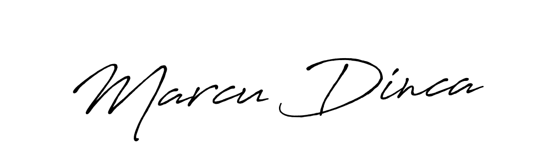Design your own signature with our free online signature maker. With this signature software, you can create a handwritten (Antro_Vectra_Bolder) signature for name Marcu Dinca. Marcu Dinca signature style 7 images and pictures png