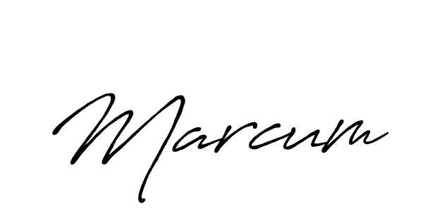 Create a beautiful signature design for name Marcum. With this signature (Antro_Vectra_Bolder) fonts, you can make a handwritten signature for free. Marcum signature style 7 images and pictures png