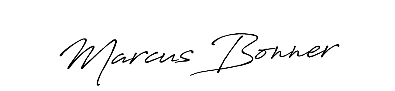 You should practise on your own different ways (Antro_Vectra_Bolder) to write your name (Marcus Bonner) in signature. don't let someone else do it for you. Marcus Bonner signature style 7 images and pictures png