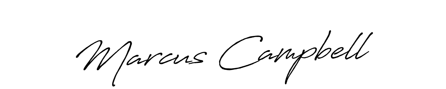 Create a beautiful signature design for name Marcus Campbell. With this signature (Antro_Vectra_Bolder) fonts, you can make a handwritten signature for free. Marcus Campbell signature style 7 images and pictures png