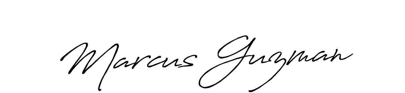 Marcus Guzman stylish signature style. Best Handwritten Sign (Antro_Vectra_Bolder) for my name. Handwritten Signature Collection Ideas for my name Marcus Guzman. Marcus Guzman signature style 7 images and pictures png