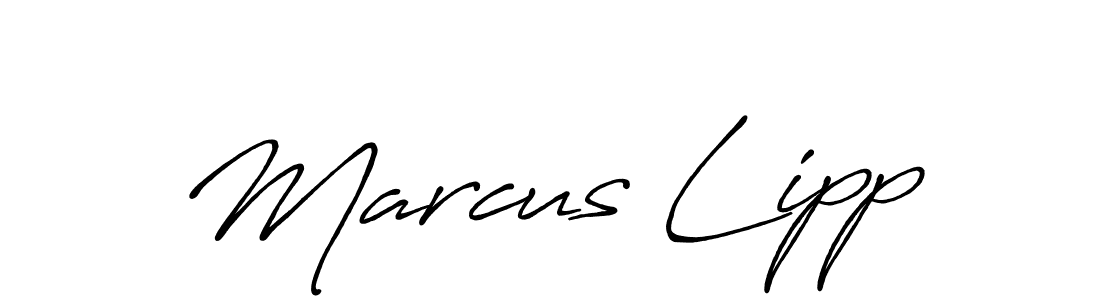 Design your own signature with our free online signature maker. With this signature software, you can create a handwritten (Antro_Vectra_Bolder) signature for name Marcus Lipp. Marcus Lipp signature style 7 images and pictures png