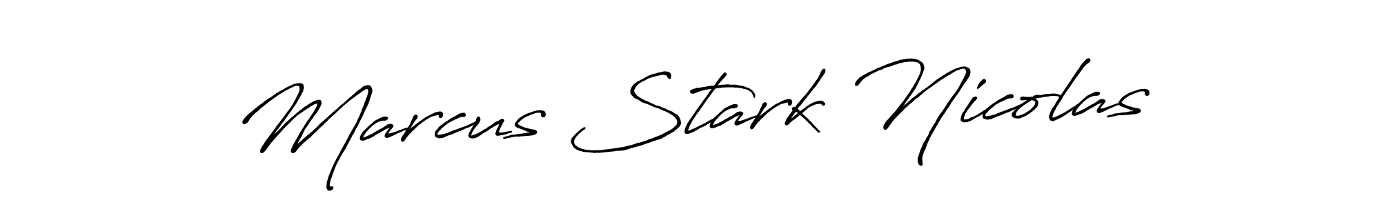 Design your own signature with our free online signature maker. With this signature software, you can create a handwritten (Antro_Vectra_Bolder) signature for name Marcus Stark Nicolas. Marcus Stark Nicolas signature style 7 images and pictures png