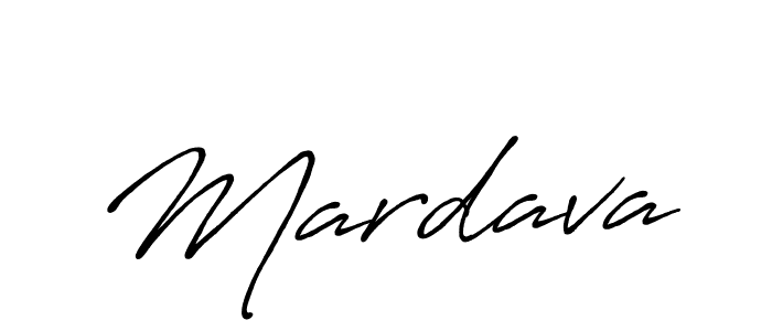 Use a signature maker to create a handwritten signature online. With this signature software, you can design (Antro_Vectra_Bolder) your own signature for name Mardava. Mardava signature style 7 images and pictures png