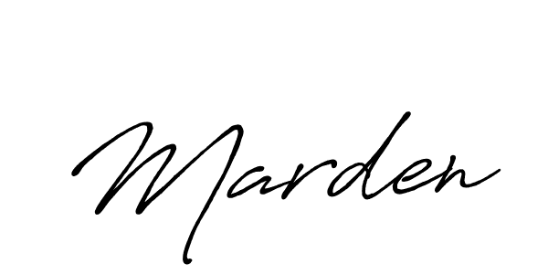 How to make Marden signature? Antro_Vectra_Bolder is a professional autograph style. Create handwritten signature for Marden name. Marden signature style 7 images and pictures png