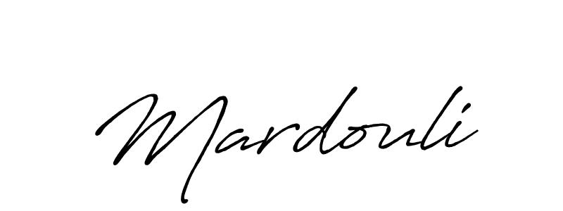 Make a beautiful signature design for name Mardouli. With this signature (Antro_Vectra_Bolder) style, you can create a handwritten signature for free. Mardouli signature style 7 images and pictures png