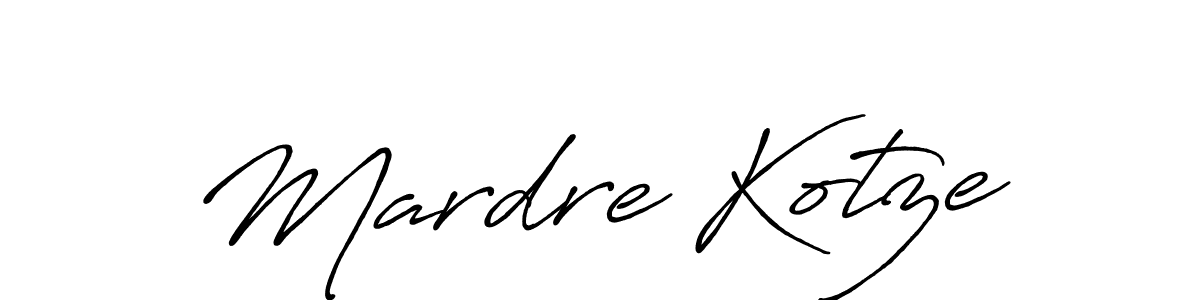 It looks lik you need a new signature style for name Mardre Kotze. Design unique handwritten (Antro_Vectra_Bolder) signature with our free signature maker in just a few clicks. Mardre Kotze signature style 7 images and pictures png