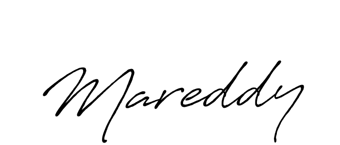 How to make Mareddy name signature. Use Antro_Vectra_Bolder style for creating short signs online. This is the latest handwritten sign. Mareddy signature style 7 images and pictures png