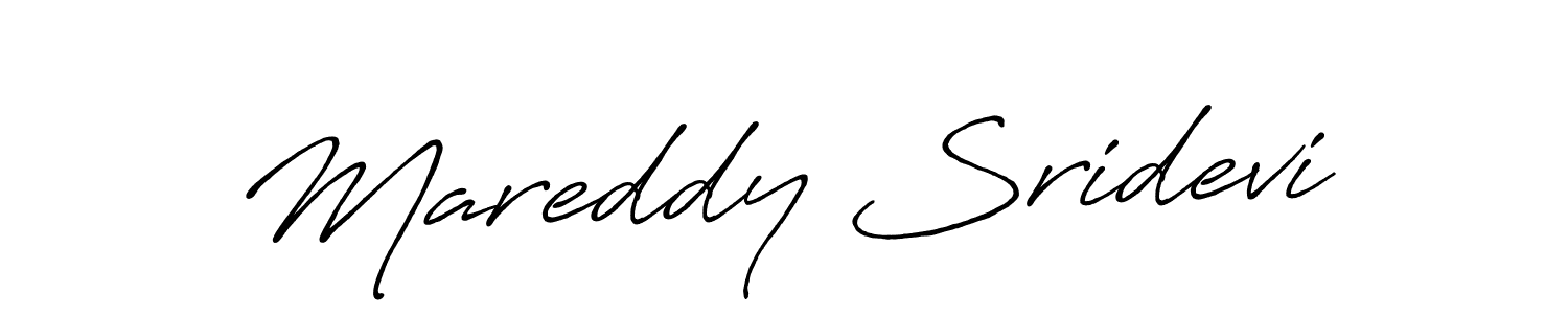 Mareddy Sridevi stylish signature style. Best Handwritten Sign (Antro_Vectra_Bolder) for my name. Handwritten Signature Collection Ideas for my name Mareddy Sridevi. Mareddy Sridevi signature style 7 images and pictures png