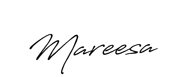 Make a beautiful signature design for name Mareesa. With this signature (Antro_Vectra_Bolder) style, you can create a handwritten signature for free. Mareesa signature style 7 images and pictures png