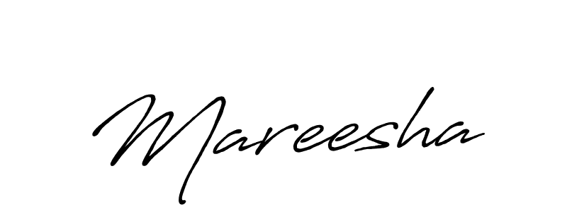 Create a beautiful signature design for name Mareesha. With this signature (Antro_Vectra_Bolder) fonts, you can make a handwritten signature for free. Mareesha signature style 7 images and pictures png