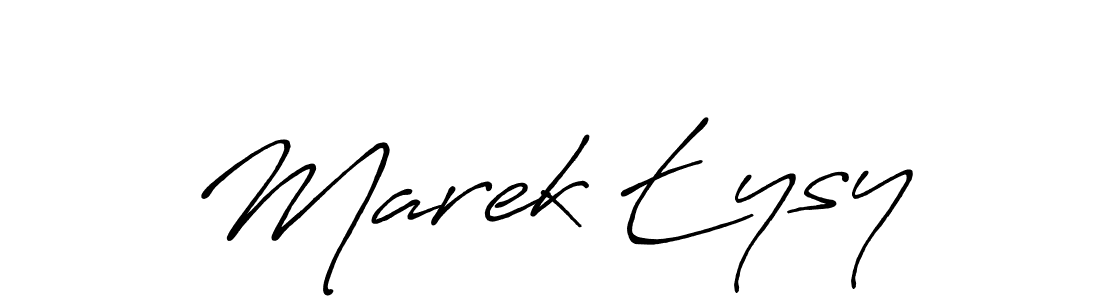 Use a signature maker to create a handwritten signature online. With this signature software, you can design (Antro_Vectra_Bolder) your own signature for name Marek Łysy. Marek Łysy signature style 7 images and pictures png