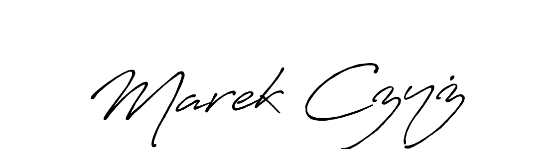 The best way (Antro_Vectra_Bolder) to make a short signature is to pick only two or three words in your name. The name Marek Czyż include a total of six letters. For converting this name. Marek Czyż signature style 7 images and pictures png