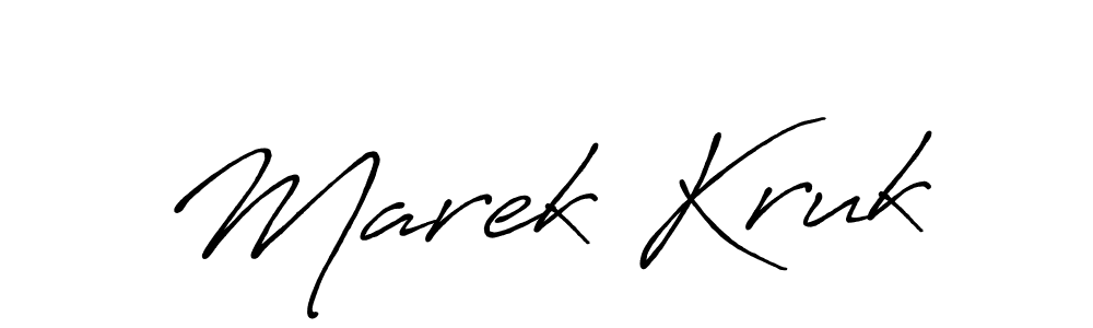 Also You can easily find your signature by using the search form. We will create Marek Kruk name handwritten signature images for you free of cost using Antro_Vectra_Bolder sign style. Marek Kruk signature style 7 images and pictures png