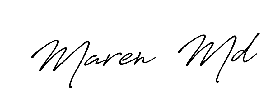 It looks lik you need a new signature style for name Maren  Md. Design unique handwritten (Antro_Vectra_Bolder) signature with our free signature maker in just a few clicks. Maren  Md signature style 7 images and pictures png