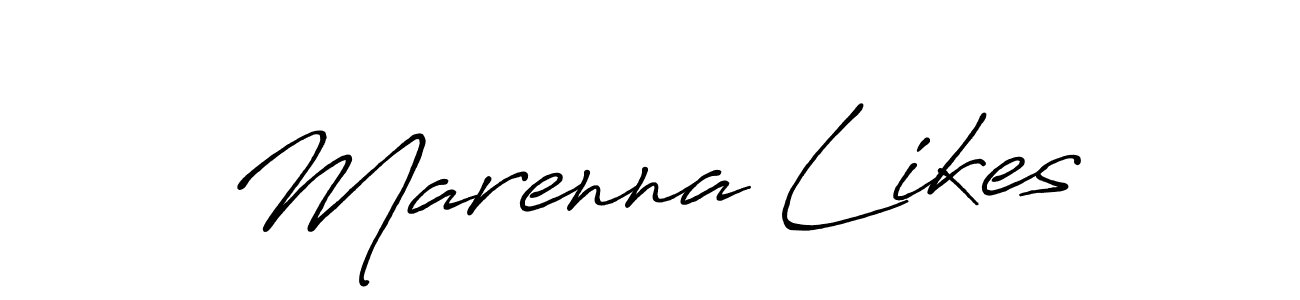 Make a beautiful signature design for name Marenna Likes. Use this online signature maker to create a handwritten signature for free. Marenna Likes signature style 7 images and pictures png