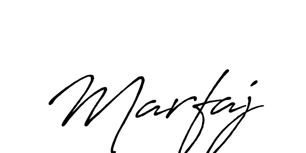 How to make Marfaj name signature. Use Antro_Vectra_Bolder style for creating short signs online. This is the latest handwritten sign. Marfaj signature style 7 images and pictures png