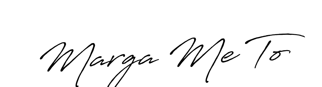 Make a beautiful signature design for name Marga Me To. With this signature (Antro_Vectra_Bolder) style, you can create a handwritten signature for free. Marga Me To signature style 7 images and pictures png