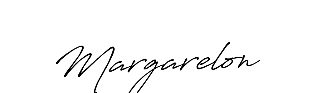 Margarelon stylish signature style. Best Handwritten Sign (Antro_Vectra_Bolder) for my name. Handwritten Signature Collection Ideas for my name Margarelon. Margarelon signature style 7 images and pictures png