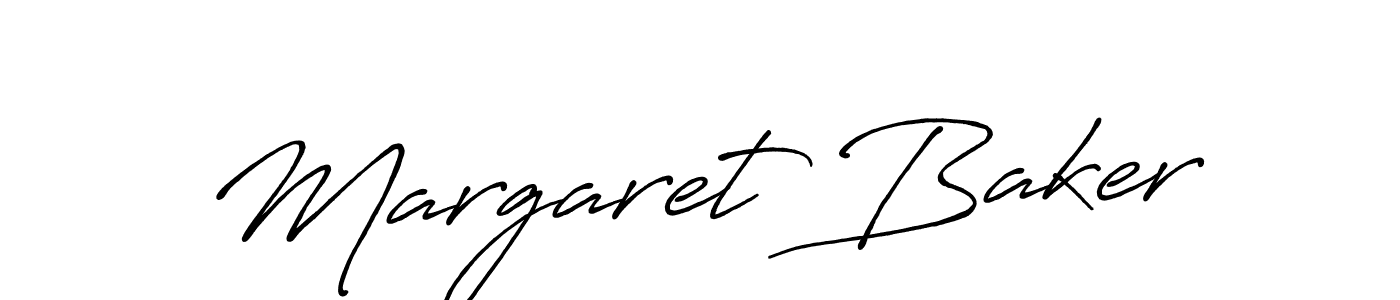 Antro_Vectra_Bolder is a professional signature style that is perfect for those who want to add a touch of class to their signature. It is also a great choice for those who want to make their signature more unique. Get Margaret Baker name to fancy signature for free. Margaret Baker signature style 7 images and pictures png