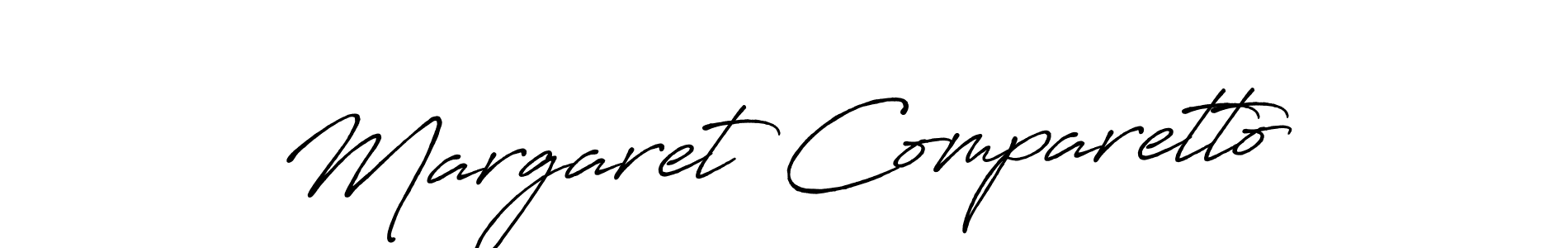 if you are searching for the best signature style for your name Margaret Comparetto. so please give up your signature search. here we have designed multiple signature styles  using Antro_Vectra_Bolder. Margaret Comparetto signature style 7 images and pictures png