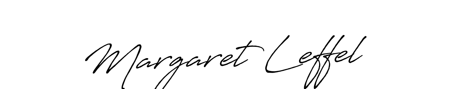 How to make Margaret Leffel name signature. Use Antro_Vectra_Bolder style for creating short signs online. This is the latest handwritten sign. Margaret Leffel signature style 7 images and pictures png