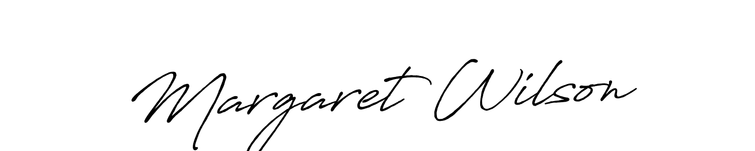 Design your own signature with our free online signature maker. With this signature software, you can create a handwritten (Antro_Vectra_Bolder) signature for name Margaret Wilson. Margaret Wilson signature style 7 images and pictures png