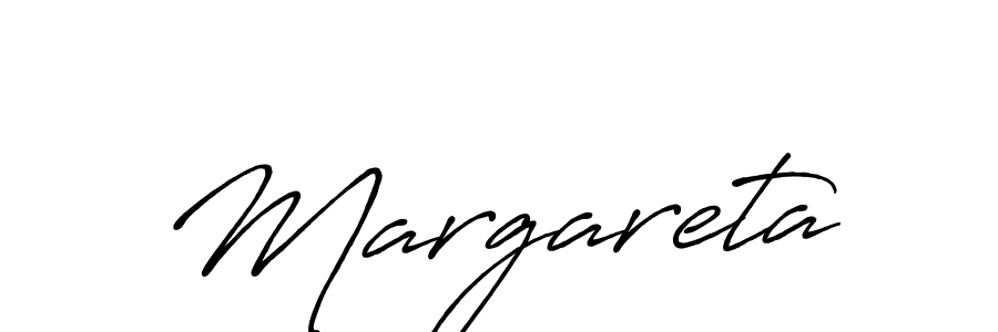 Use a signature maker to create a handwritten signature online. With this signature software, you can design (Antro_Vectra_Bolder) your own signature for name Margareta. Margareta signature style 7 images and pictures png