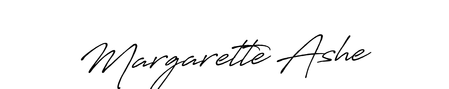 Create a beautiful signature design for name Margarette Ashe. With this signature (Antro_Vectra_Bolder) fonts, you can make a handwritten signature for free. Margarette Ashe signature style 7 images and pictures png
