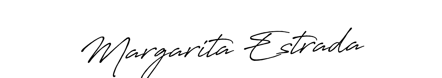 Design your own signature with our free online signature maker. With this signature software, you can create a handwritten (Antro_Vectra_Bolder) signature for name Margarita Estrada. Margarita Estrada signature style 7 images and pictures png