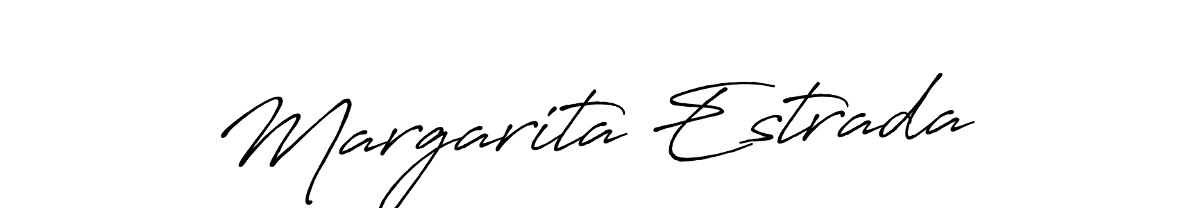 Design your own signature with our free online signature maker. With this signature software, you can create a handwritten (Antro_Vectra_Bolder) signature for name Margarita Estrada. Margarita Estrada signature style 7 images and pictures png