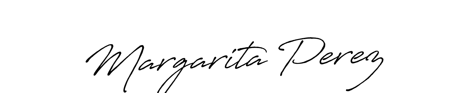 You should practise on your own different ways (Antro_Vectra_Bolder) to write your name (Margarita Perez) in signature. don't let someone else do it for you. Margarita Perez signature style 7 images and pictures png