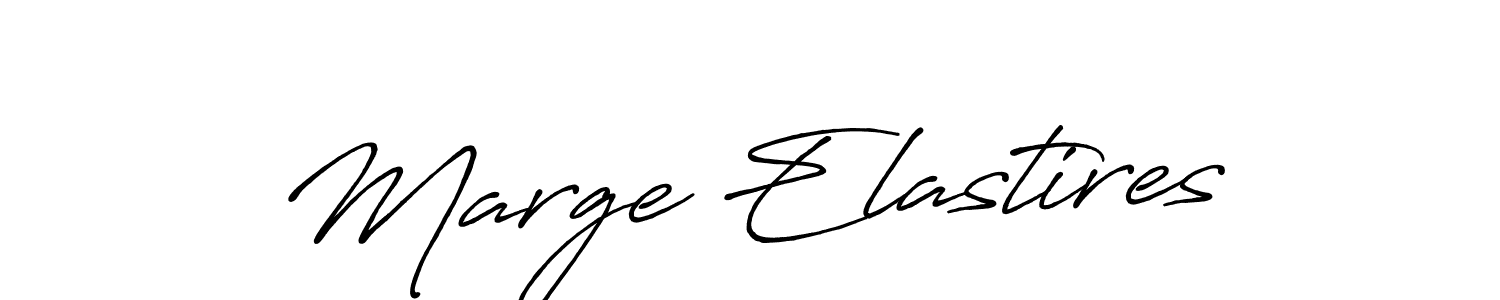 Marge Elastires stylish signature style. Best Handwritten Sign (Antro_Vectra_Bolder) for my name. Handwritten Signature Collection Ideas for my name Marge Elastires. Marge Elastires signature style 7 images and pictures png